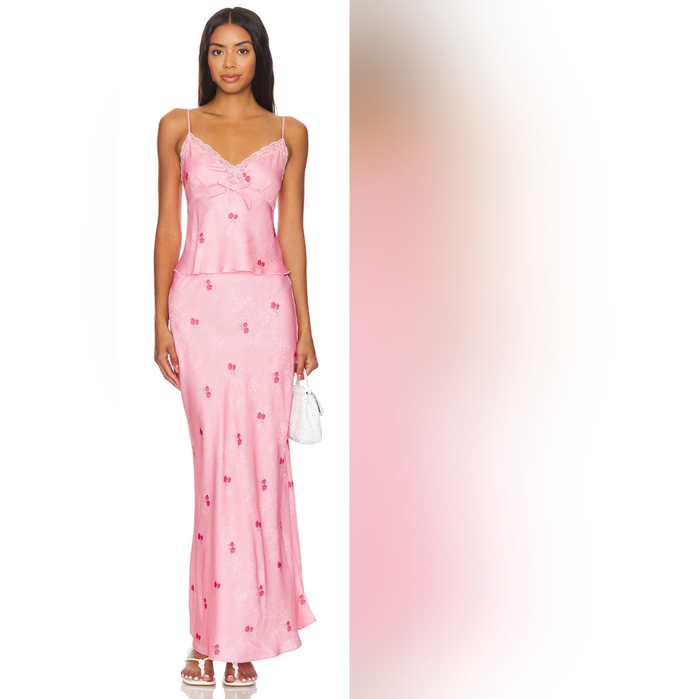 LoveShackFancy: Fox laced pink floral set: XS